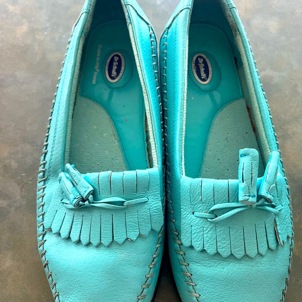 Dr Scholls Blue Loafers for Women 7.5